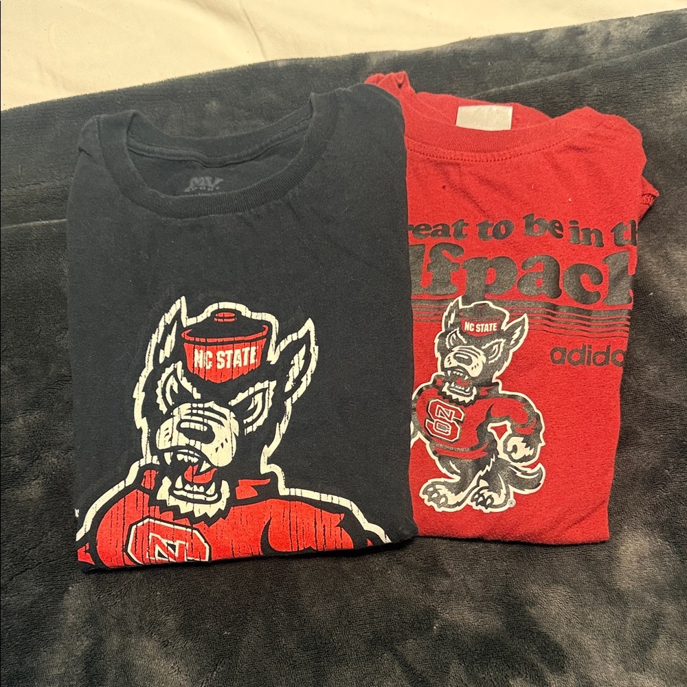 NC State Kids Graphic T-Shirts - Black and Red
